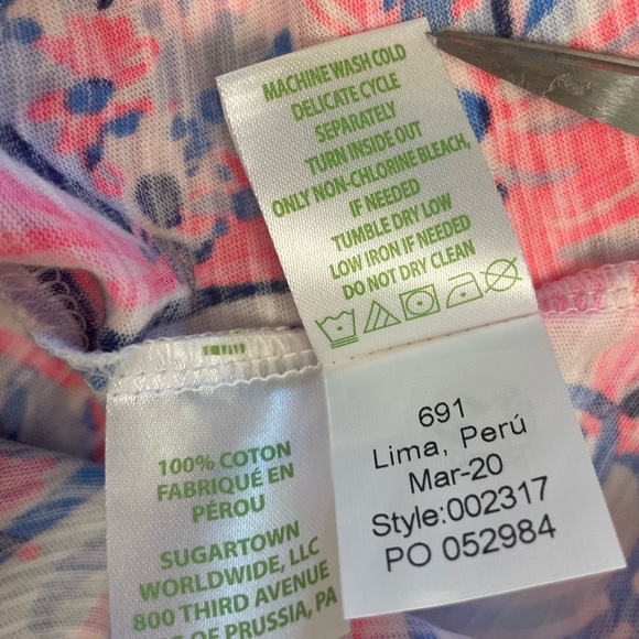 Lilly Pulitzer NWT Gigi Top in Make a Splash Sz XS - Picture 15 of 15